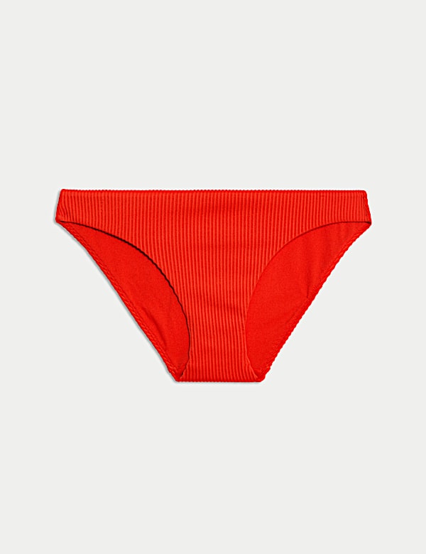 Ribbed High Leg Bikini Bottoms - JP