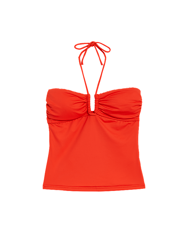 Tummy Control Halterneck Tankini Top