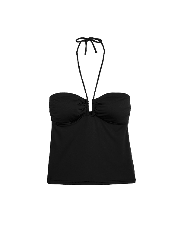 Tummy Control Halterneck Tankini Top