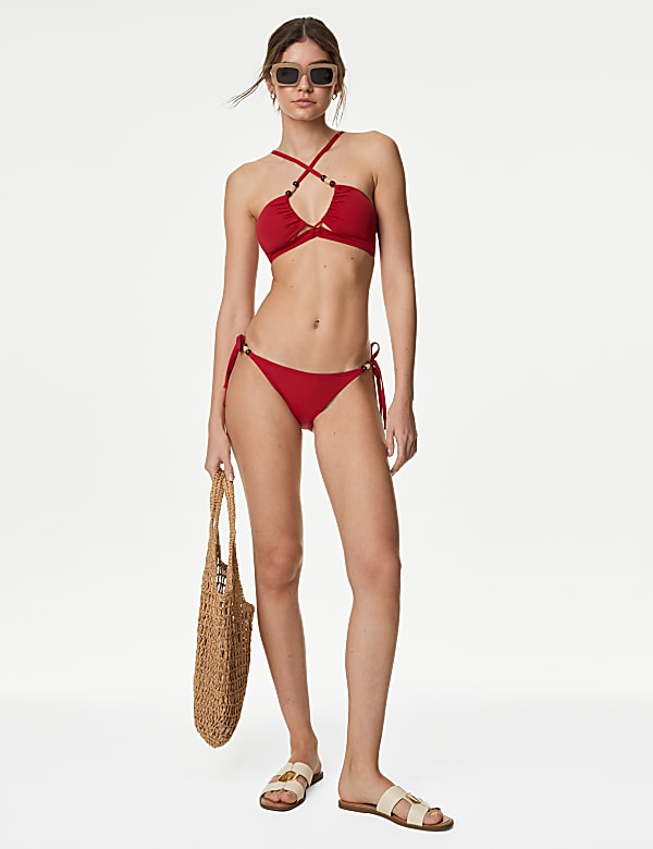 Cut Out Halterneck Bikini Top - AT