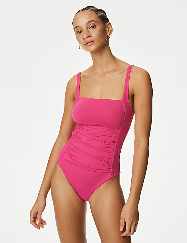 360 Tummy Control Padded Square Neck Swimsuit