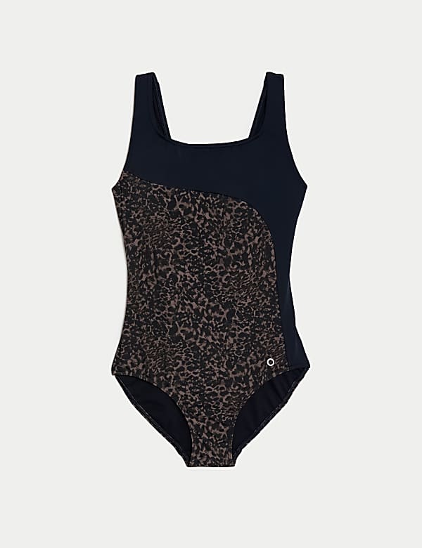 Printed Scoop Neck Swimsuit - RO