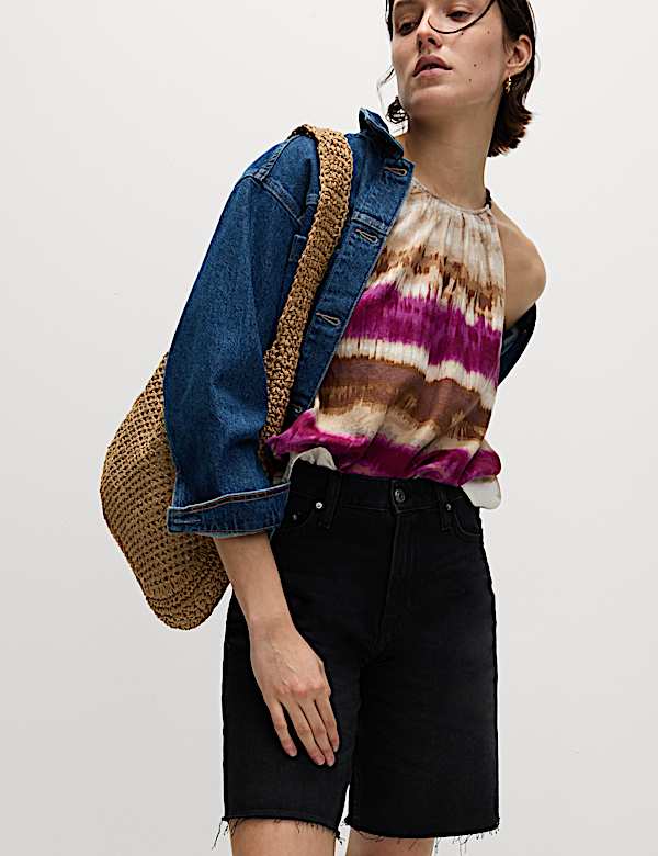Linen Rich Halter Neck Top