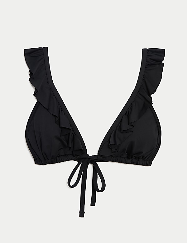 Ruffle Plunge Bikini Top - JP