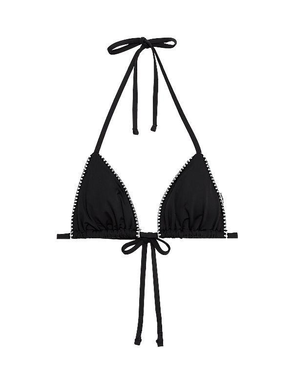 Crochet Stitch Triangle Bikini Top