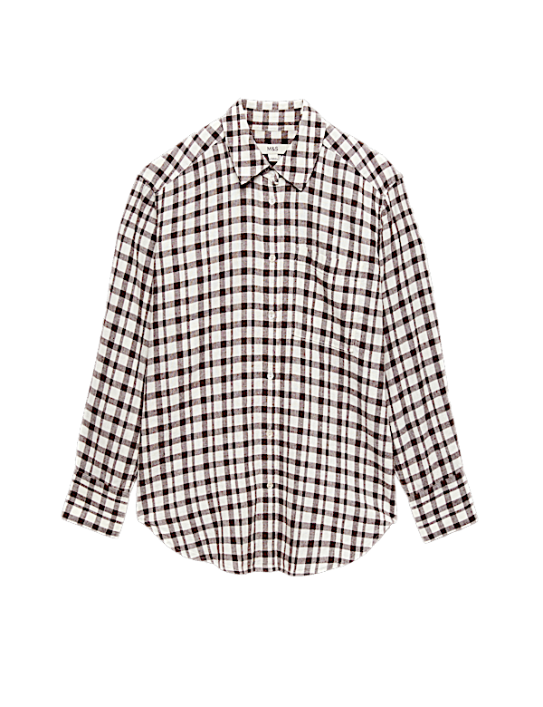 Linen Rich Checked Shirt