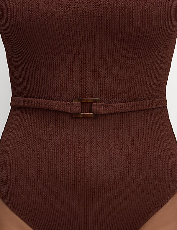 Textured Square Neck Swimsuit - VN