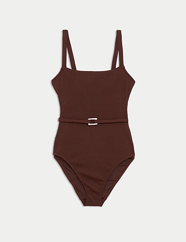 Textured Square Neck Swimsuit - VN