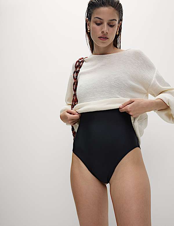 Maillot de bain menstruel à col carré - LU