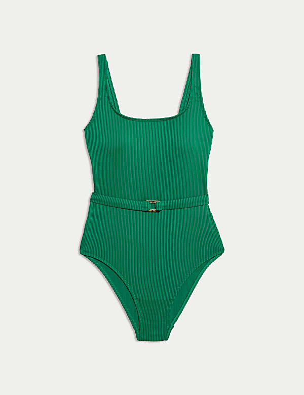 Post surgery Tummy Control Belted Swimsuit - FI