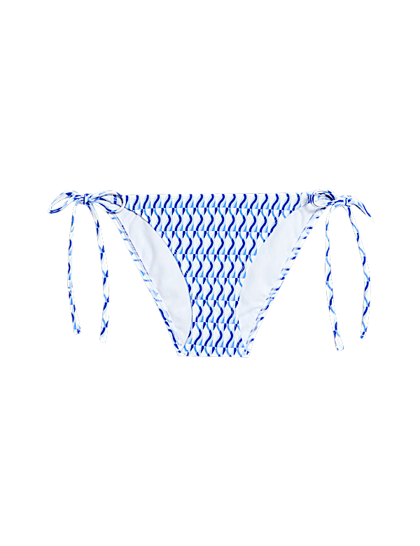 Animal Print Tie Side Bikini Bottoms