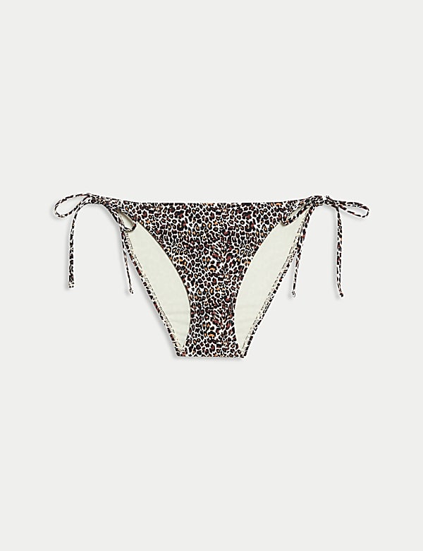 Bas de bikini &agrave; nouer sur le c&ocirc;t&eacute; avec imprim&eacute; animal - LU