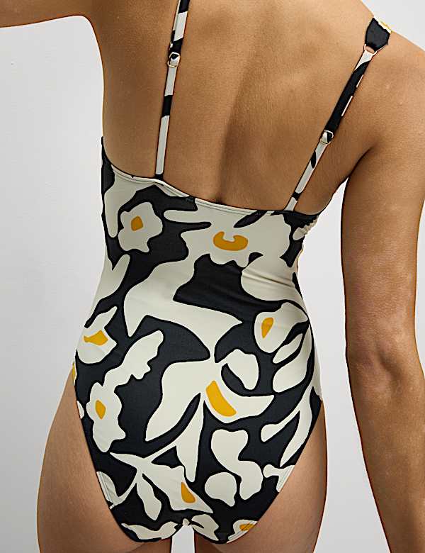 Pakaian Renang Plunge Pengatur Perut 360 Bermotif - ID