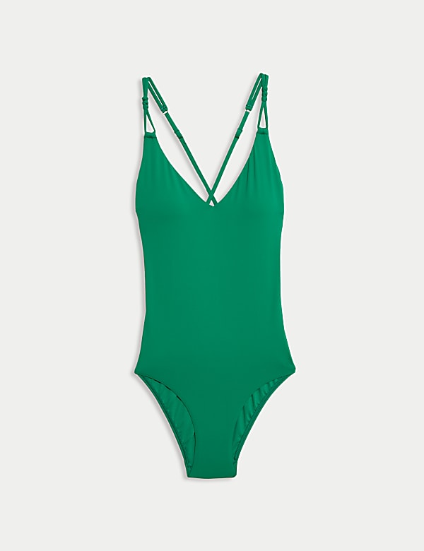 Badeanzug mit tiefem V-Ausschnitt - AT