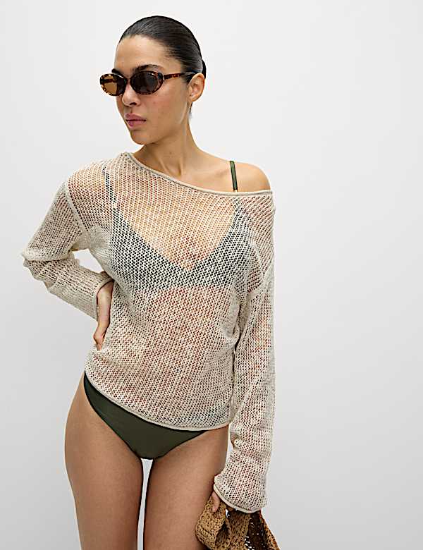 Padded Trim Detail Plunge Bikini Top - UA