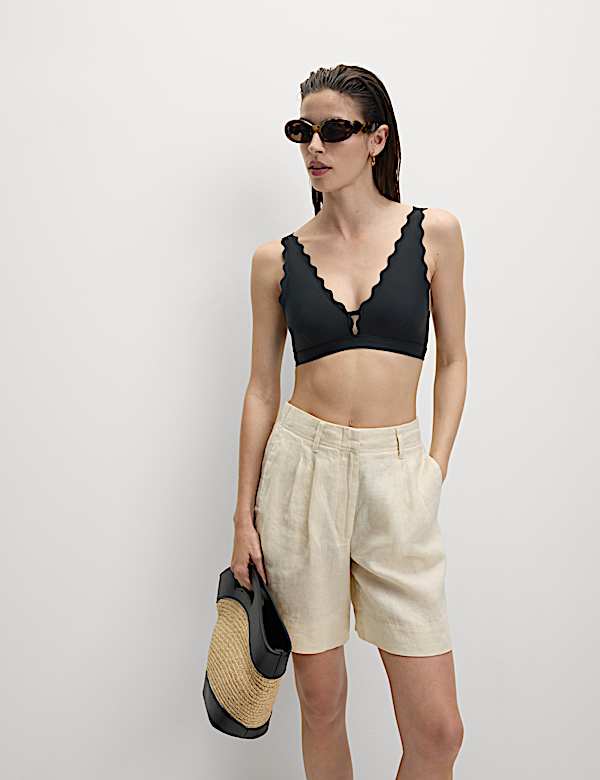 Neoprene Scallop Bikini Top - US