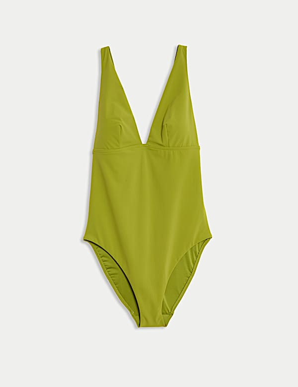 Maillot de bain plongeant &agrave; col en V - CA