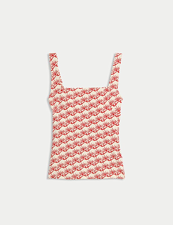 Floral Square Neck Tankini Top - NZ