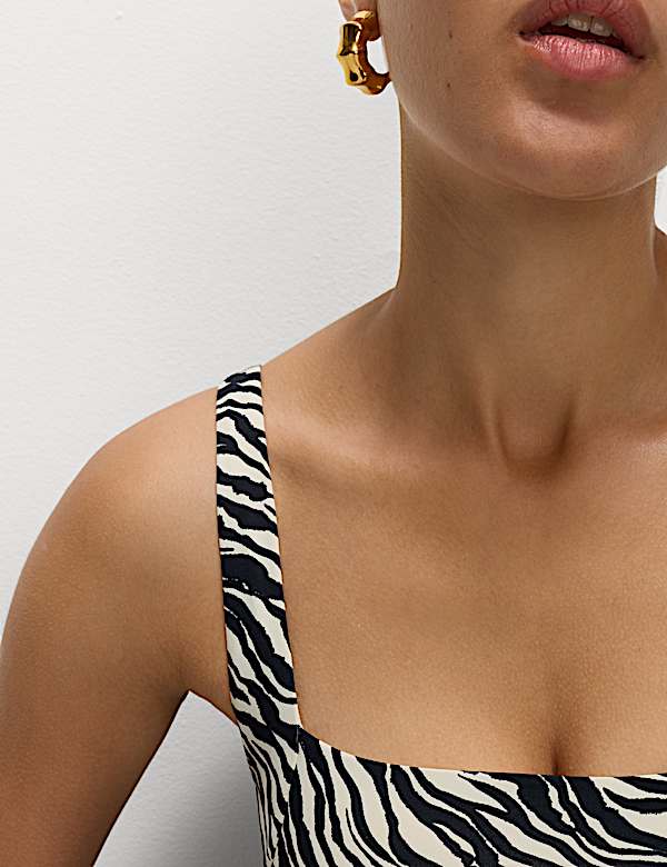 Floral Square Neck Tankini Top - BN