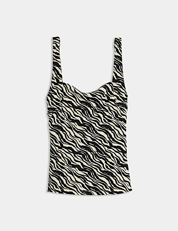 Floral Square Neck Tankini Top - BN