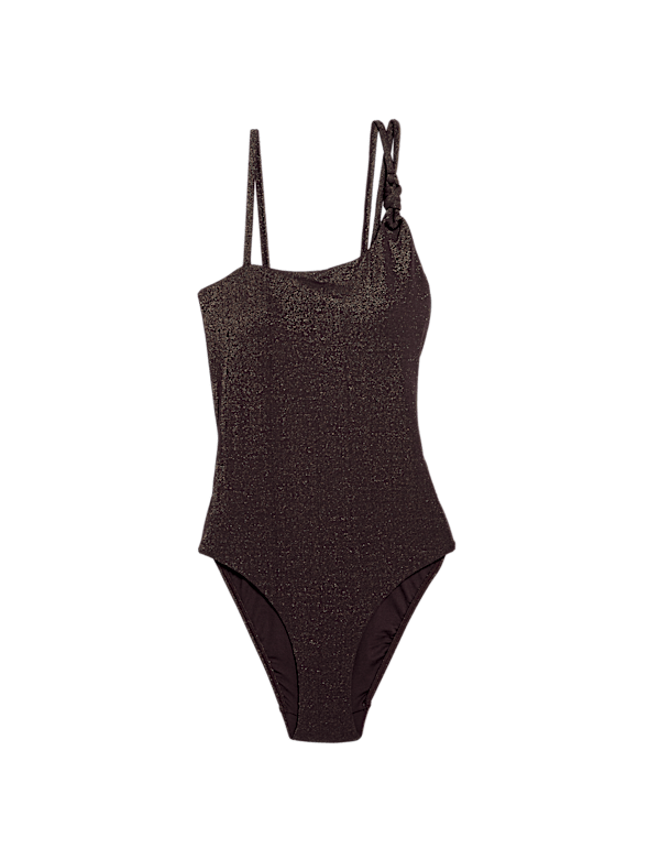 Glitter One Shoulder Swimsuit