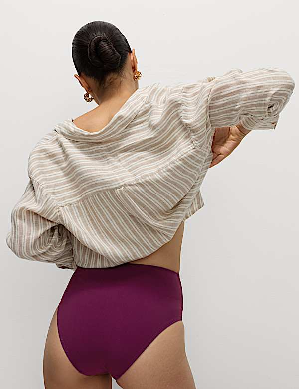 Tummy Control High Waisted Bikini Bottoms - HR