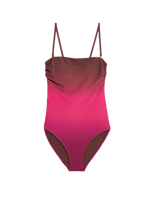 Ombre Bandeau Swimsuit