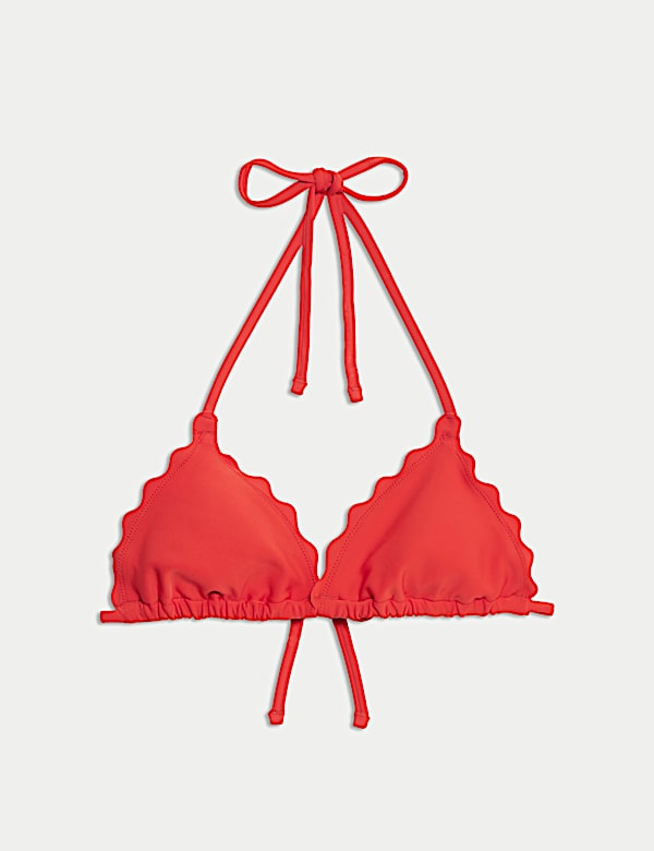 Parte de arriba de bikini triangular de neopreno con relleno - ES