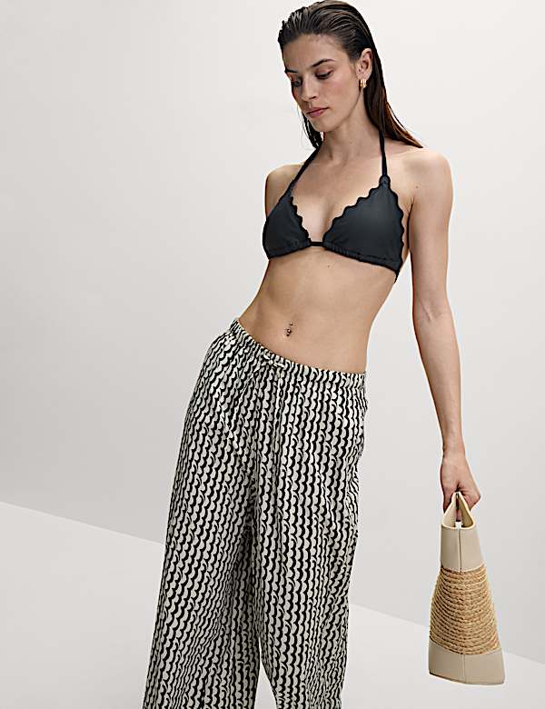 Neoprene Padded Triangle Bikini Top - JP