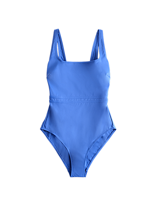 Panelled Sculpt Scoop Neck Swimsuit