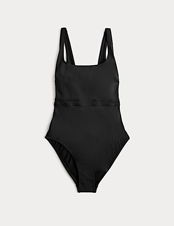 Panelled Sculpt Scoop Neck Swimsuit - LU
