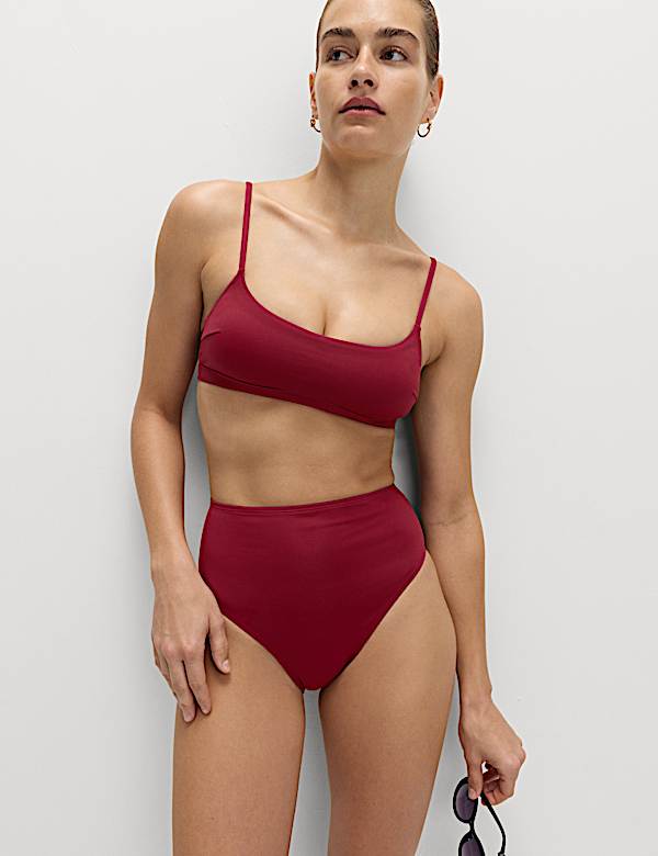 Sculpt High Waist High Leg Bikini Bottoms - CZ