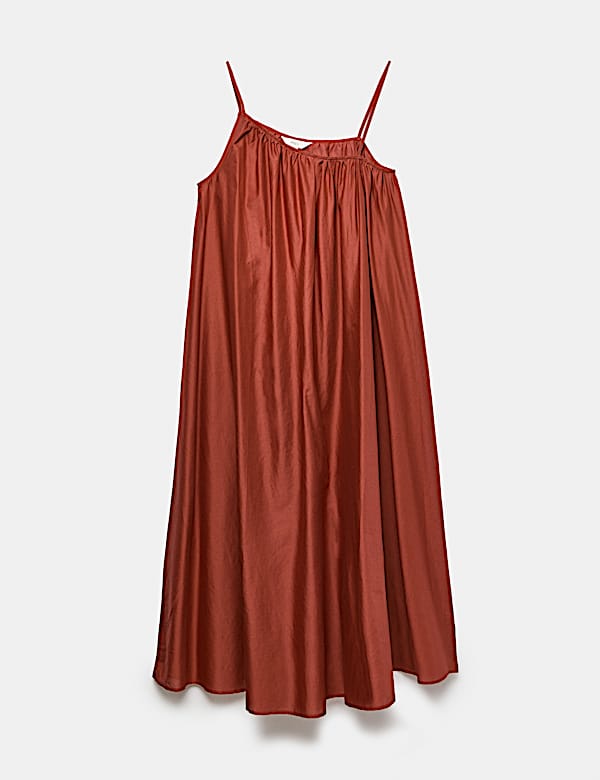 Pure Cotton Asymmetric Maxi Beach Dress - RS