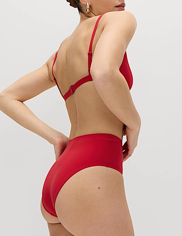 Bas de bikini taille haute sculptant - LU