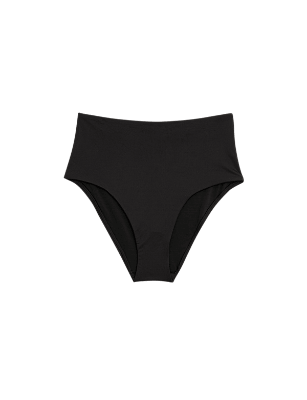 Tummy Control High Waisted High Leg Bikini Bottoms