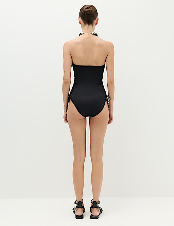 Tummy Control Wired Ruched Bandeau Swimsuit - KG