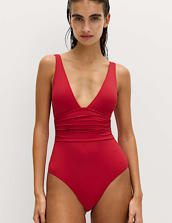 Ba&ntilde;ador de escote profundo con sujeci&oacute;n del vientre - ES