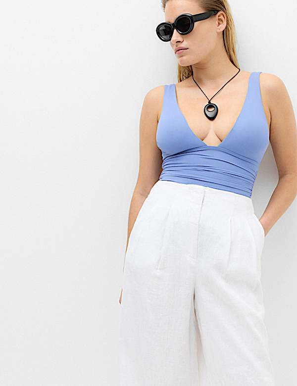 Tummy Control Deep Plunge Swimsuit