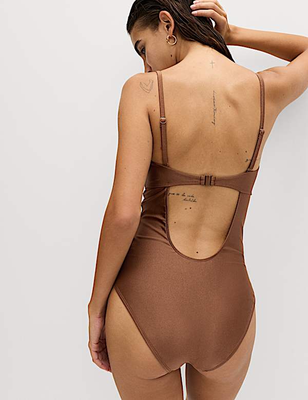 Bandeau Trim Detail Swimsuit - TW