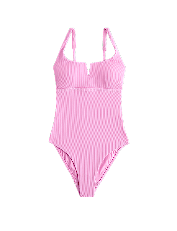 Tummy Control Textured Swimsuit
