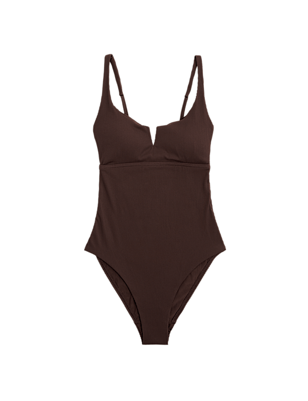 Tummy Control Textured Swimsuit