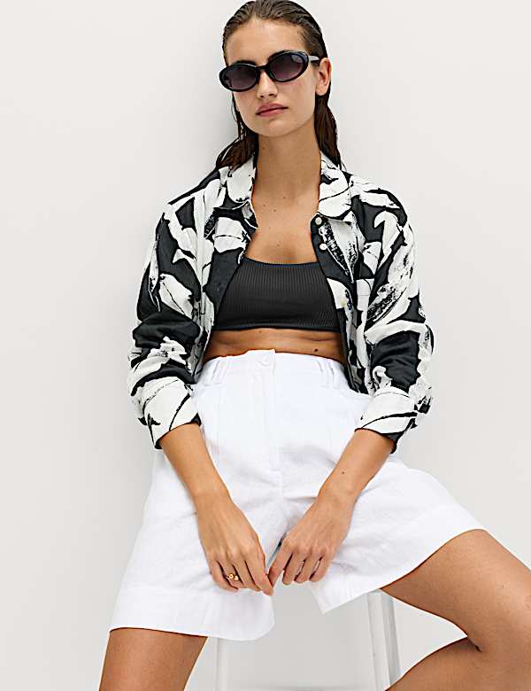 Parte de arriba de bikini acanalado con escote abierto - ES