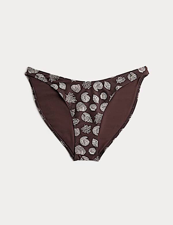 Printed High Leg Bikini Bottoms - GR
