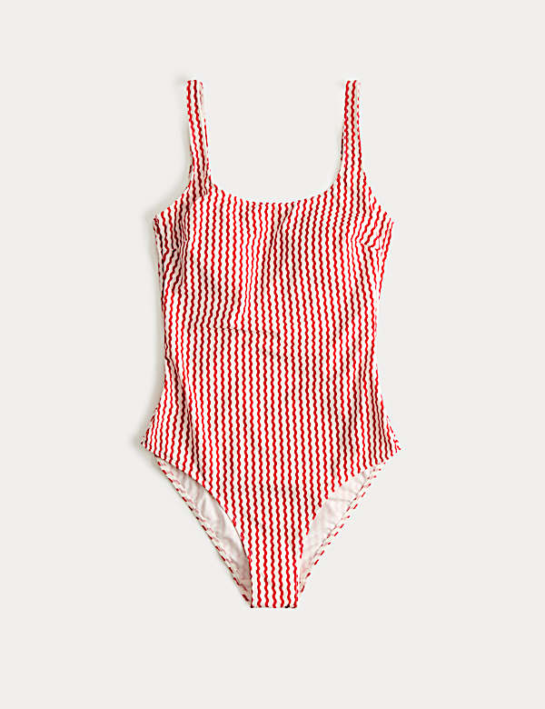 Printed Scoop Neck Swimsuit - FR