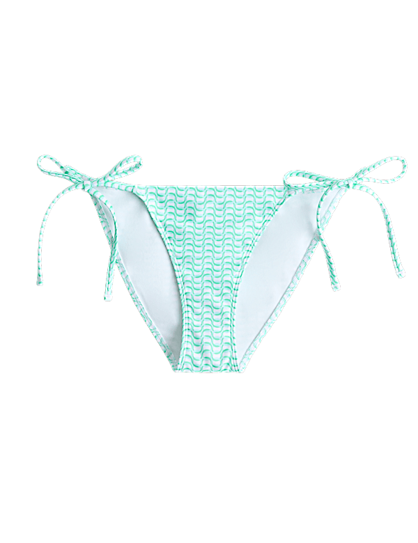 Printed Tie Side Bikini Bottom