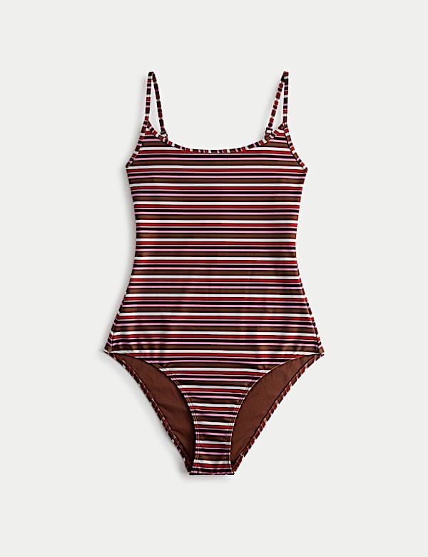 Printed Scoop Neck Swimsuit - FR