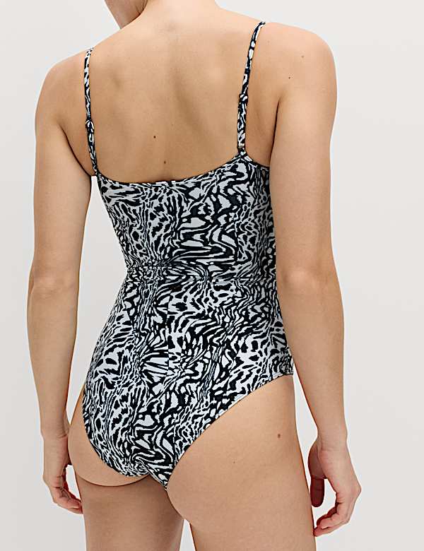 Printed Scoop Neck Swimsuit - AU