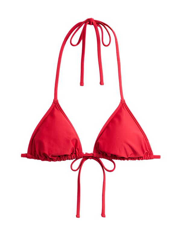 Padded Halterneck Triangle Bikini Top