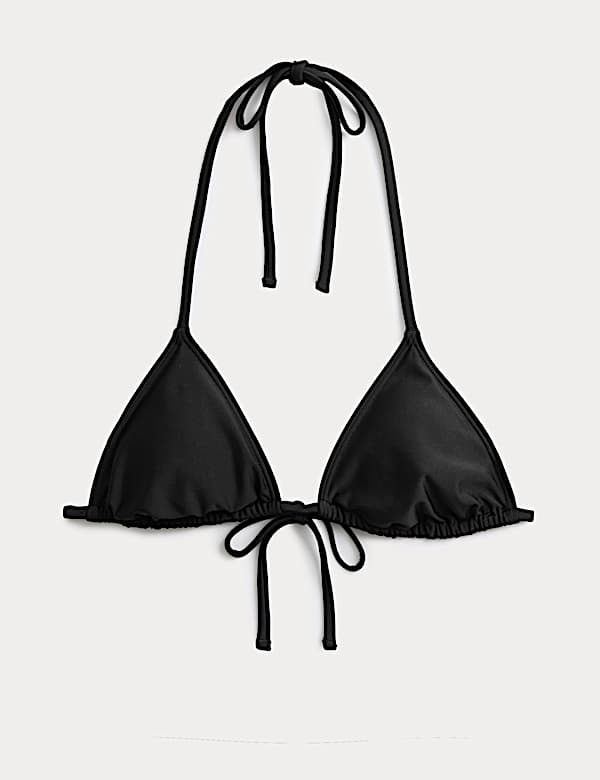 Padded Halterneck Triangle Bikini Top - EE