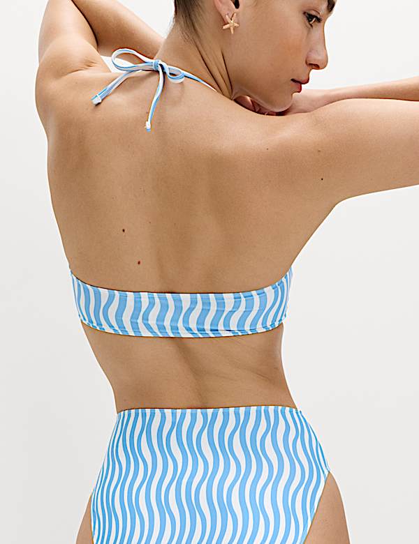 Printed Bandeau Bikini Top - KG